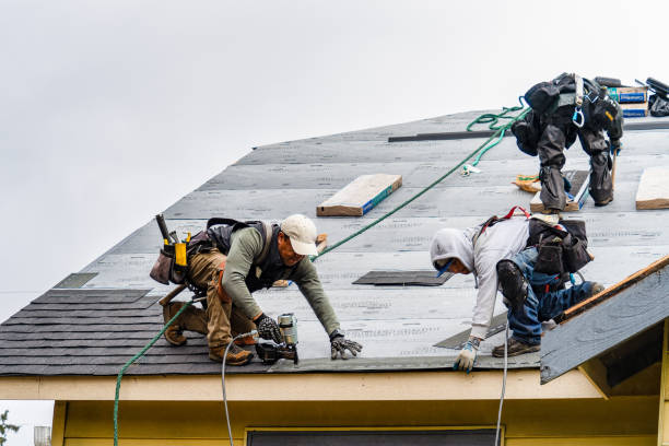 Professional Gutter Installation technician working in Celina, OH